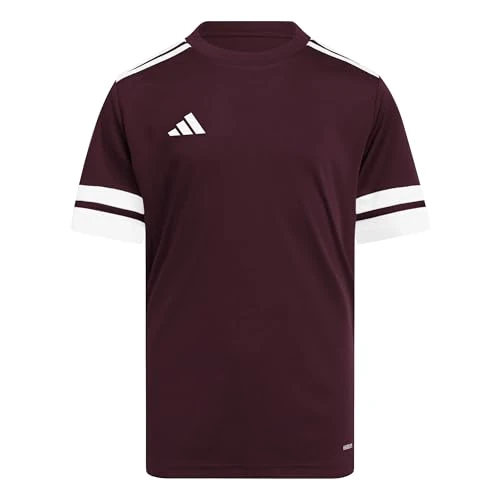 Offerta a tempo: Adidas Unisex - Bambini SQUADRA25 Jersey Short Sleeve Kids, Team Maroon 2/White, 15-16 Years - 25% da 20.00 € a 14.96 €