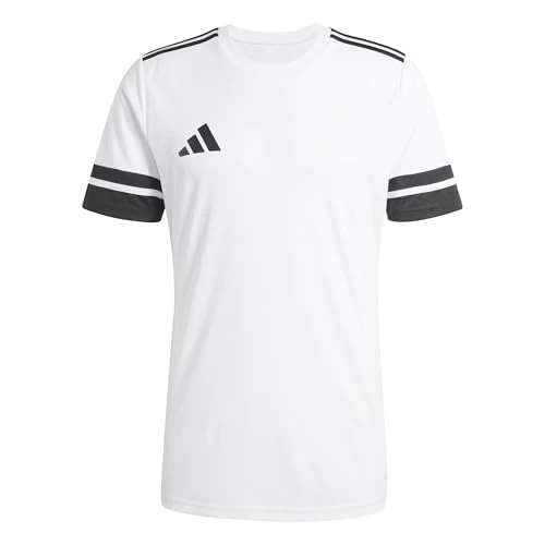 Offerta a tempo: adidas Uomo Squadra25 Jersey Short Sleeve Shirt, White/Black, XS - 25% da 23.00 € a 17.18 €