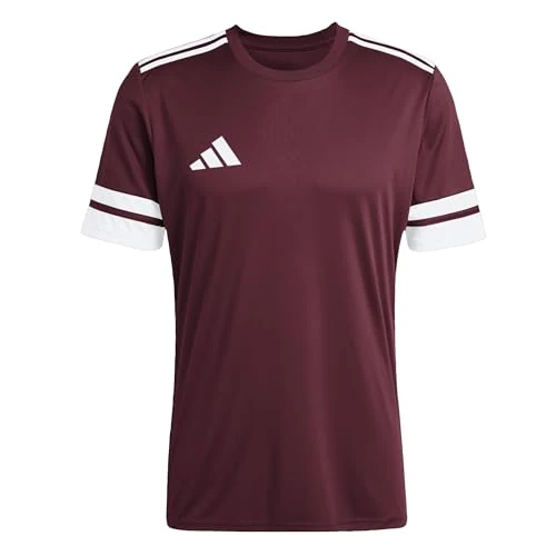 Offerta a tempo: adidas Uomo SQUADRA25 Jersey Short Sleeve, Team Maroon 2/White — 35% da 23,00 € a 14,99 €