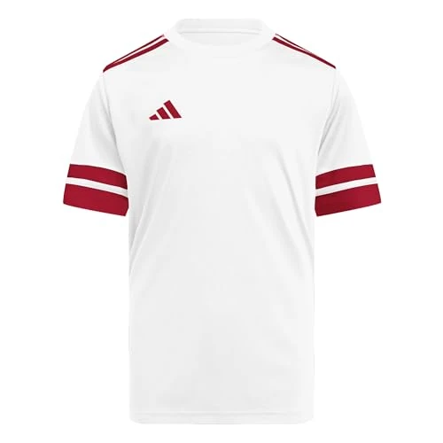Offerta a tempo: adidas SQUADRA25 JERSEY SHORT SLEEVE KIDS, T-shirt Unisex - Bambini, white/team power red 2, - 35% da 20.00 € a 12.99 €