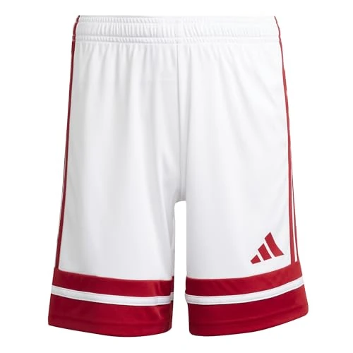 adidas Unisex niños SQUADRA25 SHORT KIDS, white/team power red 2, 5-6 Years