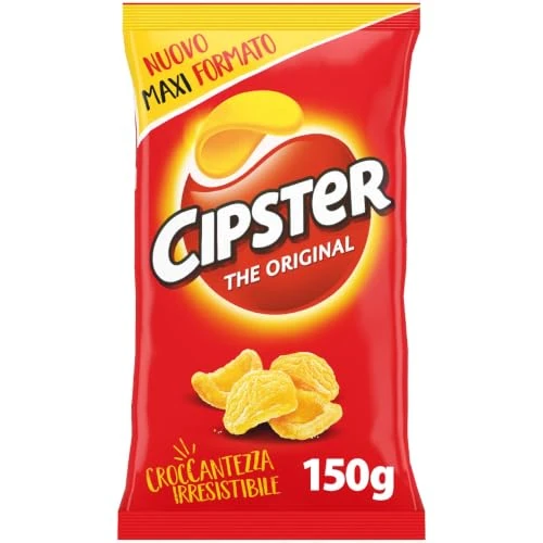 Offerta a tempo: Cipster the Original, Chips di Patate Croccanti, Gusto Leggero e Forma Iconica, 150g - -0.92% da 2.17 € a 2.19 €