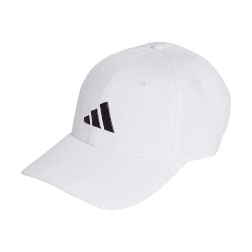 Adidas Unisex - Adulto Baseball cap Cotton New Logo, White/Black, XS