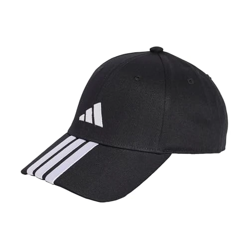 adidas Unisex Bball 3S Cap NEW Logo, Black/White, XS-S