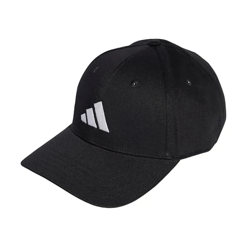 Adidas Unisex - Adulto Baseball cap Cotton New Logo, Black/White, XXS