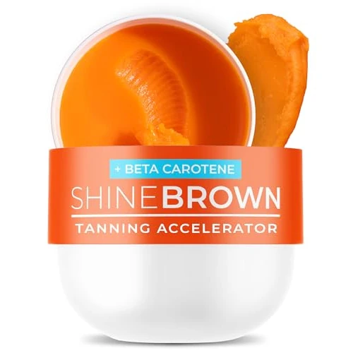 Offerta a tempo: BYROKKO Shine Brown Beta Carotene Acceleratore abbronzante crema solare (210 ml), gel abbronzante carota efficace in abbronzatura e all'aperto, potenziatore naturale abbronzante crema solare - 43% da 26.99 € a 15.46 €