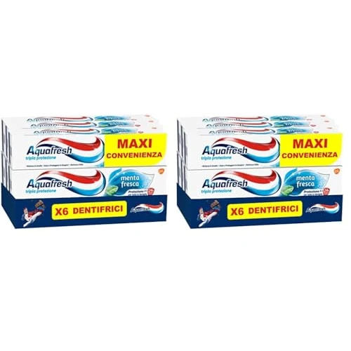 Offerta a tempo: Aquafresh Tripla Protezione - Dentifricio 3 in 1 - 12 Pezzi — 27% da 11,98 € a 8,70 €