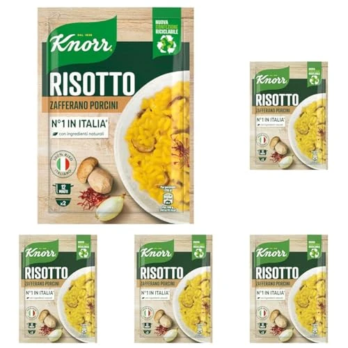 Offerta a tempo: Knorr Risotto con Zafferano e Funghi Porcini, Risotto Pronto con Ingredienti Naturali — 22% da 8,95 € a 6,95 €