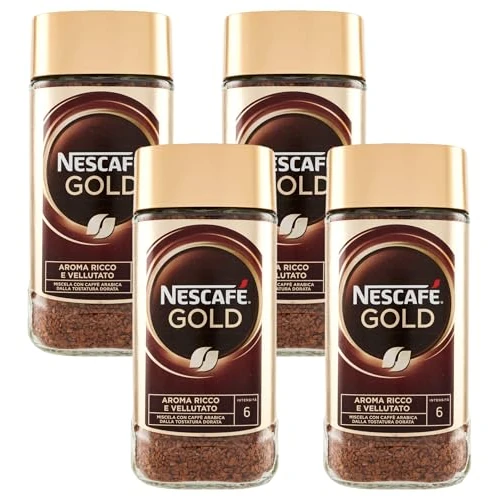 Offerta a tempo: NESCAFÉ Gold Caffè Solubile, Barattolo 200g (Confezione da 4) - 30% da 48.84 € a 34.36 €