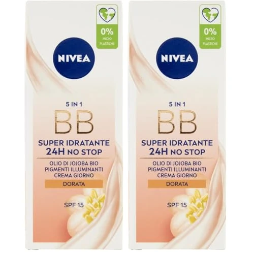 NIVEA Crème Hydratante Couleur Dorée 50 Ml.86701 Crèmes Pour Le Visage Et Des Masques (Lot de 2)