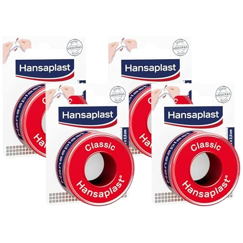 Offerta a tempo: Hansaplast CLASSIC Cerotto su Rocchetto per il Fissaggio di Bende e Compresse — 18% da 15,16 € a 12,48 €