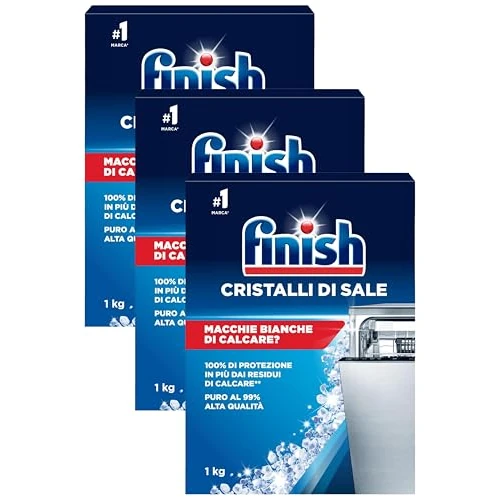 Offerta a tempo: Finish Cristalli di Sale, 1 kg (Confezione da 3) - 54% da 6.87 € a 3.15 €
