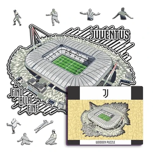 Offerta a tempo: Iconic Puzzles, Juventus Allianz Stadium, Prodotto ufficiale, Puzzle di Legno per Adulti e Bambini, Legno 100% Sostenibile, Taglia S 150 Pezzi — 61% da 76,53 € a 29,95 €