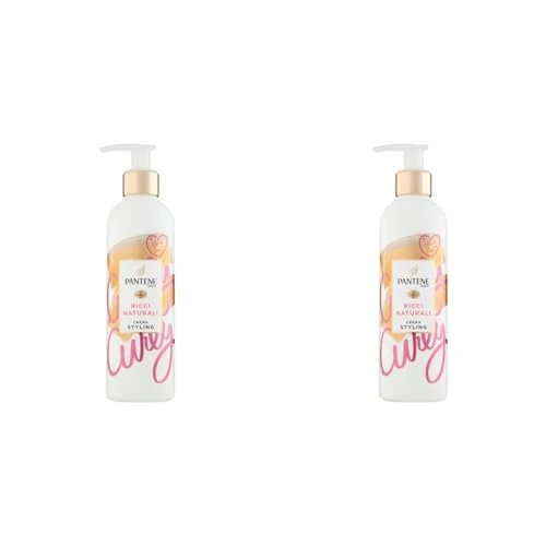 Offerta a tempo: Pantene Pro-V Crema Styling+ Termoprotettore Ricci Naturali, Senza Risciacquo, Nutriente, Con Olio Di Cocco, Per Controllo Del Crespo E Ricci Morbidi E Idratati, 235ml (Confezione da 2) - 28% da 13.38 € a 9.58 €