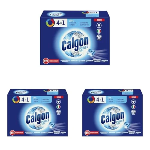 Offerta a tempo: Calgon Powerball Tabs Anticalcare Lavatrice 1 Confezione da 90 Pastiglie - 20% da 32.97 € a 26.37 €