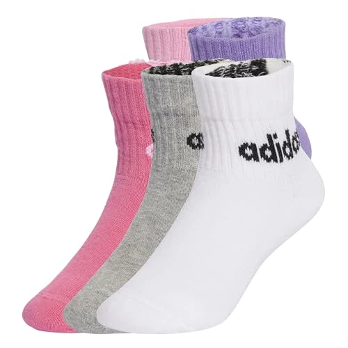 Oferta limitada: adidas Unisex niños Linear Kids Ankle Socks 5Pp, True Pink/Pink Fusion/Violet Fusion/Medium Grey Heather, 6-7 Years de 15.00 € a 9.95 € (ahorro 34%)