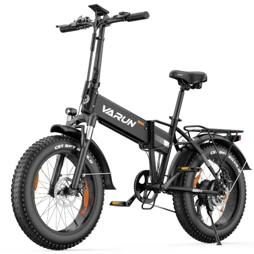 Offerta a tempo: VARUN Bici Elettrica, 20''*4.0" Fat Tire Bicicletta Elettrica Pieghevole - 6% da 899.00 € a 849.00 €