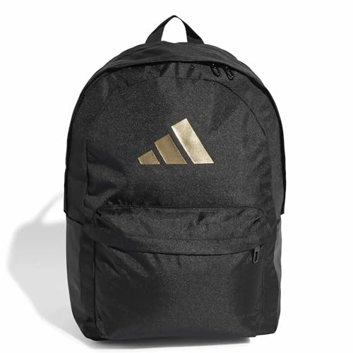 Zeitlich begrenztes Angebot: adidas Unisex Classic 3Bars Backpack, black/gold met., One Size von 25.40 € auf 25.40 € (0.00% Rabatt)