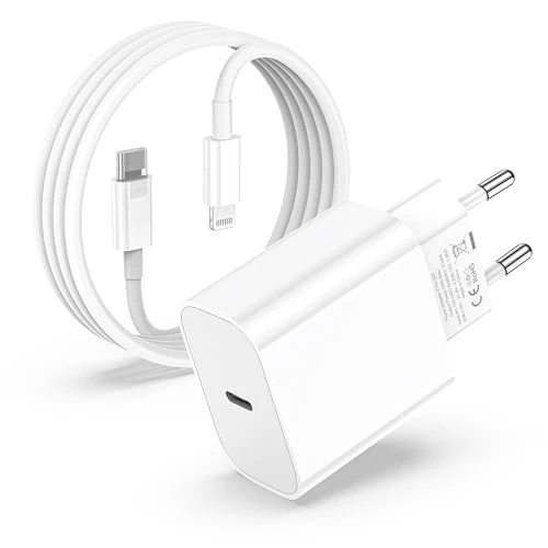 Limited-time offer: MFi Certified iPhone Charger,20W Fast Charger iPhone USB C with 2M Lightning Cable for iPhone 14 13 12 Pro Max/Mini/11/XS/Plug Power Socket Charging Adapter Wall from 19.99 GBP to 19.99 GBP (save 0%)