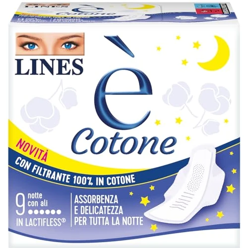 期間限定オファー: LINES E 'コットンナイト 翼付き 9個 通常価格 4.19 JPY セール価格 3.04 JPY (割引 27%)