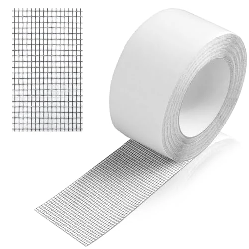 AiQInu 5M Moskitiera naprawa taśmy samoprzylepnej, drzwi z włókna szklanego Mocna taśma samoprzylepna naprawcza