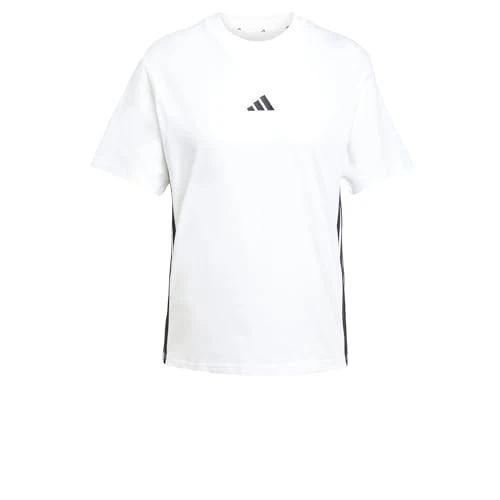 Oferta ograniczona: adidas Kobiety ESSENTIALS 3-STRIPES COTTON T-SHIRT, White/Black, S z 119.00 PLN na 119.00 PLN (zniżka 0%)