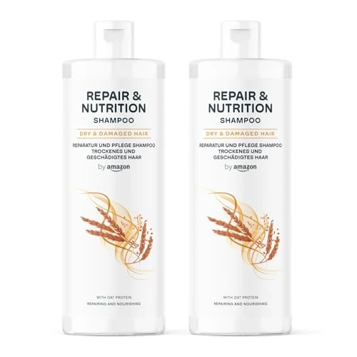 Limited-time offer: by Amazon Repair & Nutrition Shampoo, 2 x 400 ml from 3.26 £ to 3.26 £ (save 0.00%)