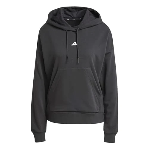 Oferta limitada: adidas Mujer Essentials Small Logo French Terry Hoodie Sweatshirt, Black/White, XS de 33.99 € a 32.99 € (ahorro 3%)