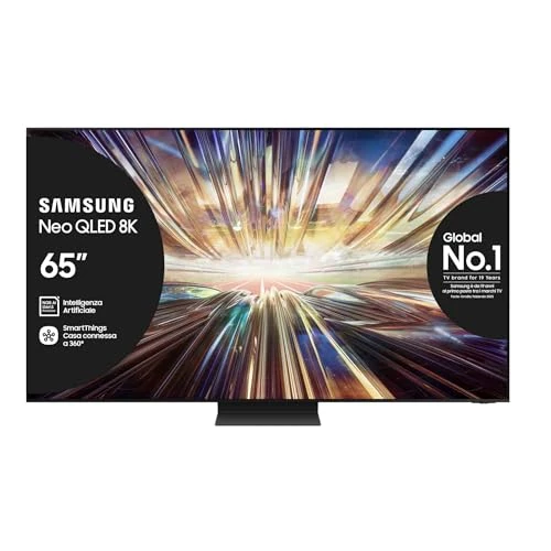Offerta a tempo: Samsung TV QE65QN800DTXZT Neo QLED 8K Mini LED, Smart TV 65" Processore NQ8 AI Gen3, Infinity One, DVBT-2, Q-Symphony & Dolby Atmos, Integrato con Alexa, Graphite Black 2024 - 65% da 3419.00 € a 1199.00 €