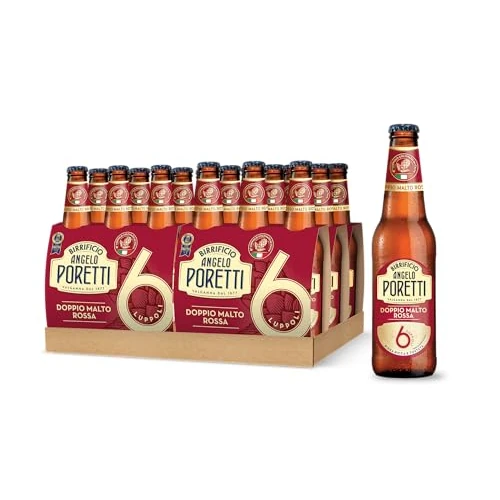 Offerta a tempo: Birrificio Angelo Poretti - Birra 6 Luppoli - 24 Bottiglie da 330ml — 17% da 23,00 € a 18,99 €