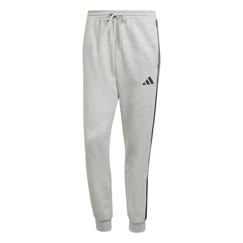 Oferta limitada: Adidas Uomo Essential Three Stripes Fleece Pant, Medium Grey Heather/Black, XS de 50.00 EUR a 39.99 EUR (ahorro 20%)