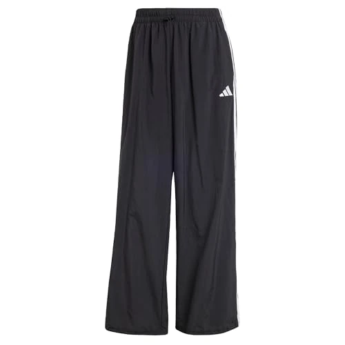 Limited-time offer: adidas Women's Essentials 3-Stripes Lifestyle Woven Parachute Pants, Black/White, L from 37.95 £ to 37.95 £ (save 0.00%)