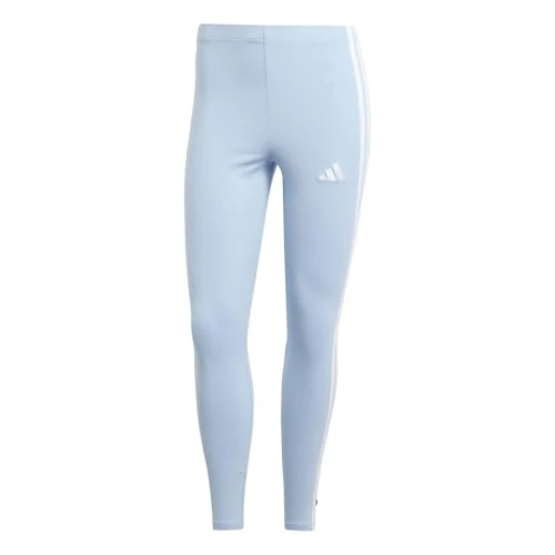 Oferta limitada: adidas Mujer Essentials 3-Stripes Cotton Leggings Tights, glow blue/white, L de 30.00 € a 26.99 € (ahorro 10%)