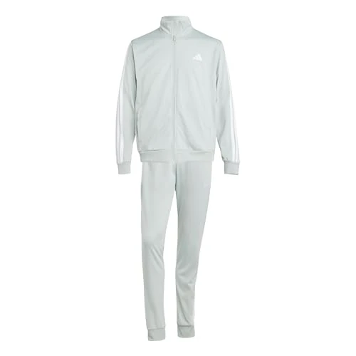 Offre limitee: adidas Homme SPORTSWEAR BASIC 3 STRIPES TRICOT TRACKSUIT, Wonder Silver, XXL de 75.00 EUR a 37.50 EUR (economie 50%)