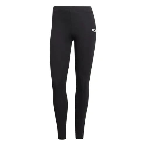 Limited-time offer: adidas Women's Essentials Linear Cotton Leggings, Black/White, S from 23.00 £ to 12.32 £ (save 46%)