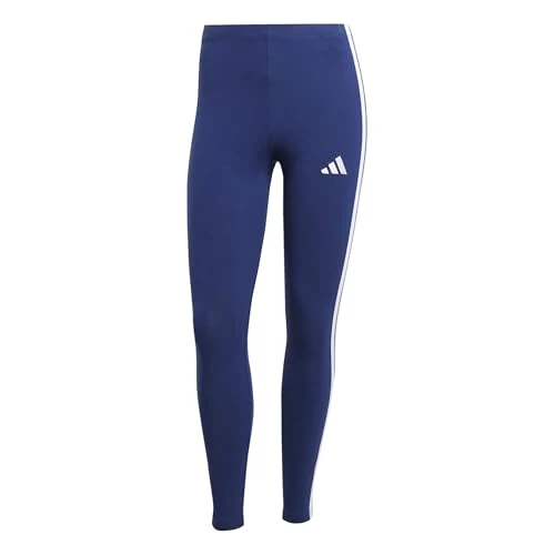 Offerta a tempo: adidas Donna Essentials 3-Stripes Cotton Leggings Tights, Dark Blue/White, S - 37% da 30.00 € a 18.99 €