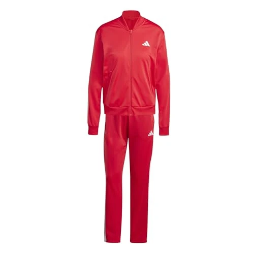 Offre limitée : adidas Femme Essentials 3-Stripes Track Suit, pure ruby/white, XS de 70.00 € à 44.00 € (37% de remise)