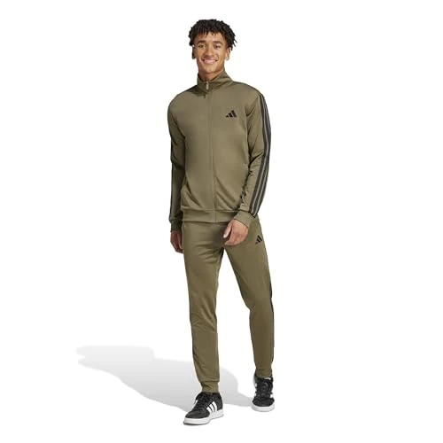 Offre limitée : Adidas Homme Sportswear Basic 3 Stripes Tricot Tracksuit de 75.35 EUR à 58.02 EUR (remise 23%)