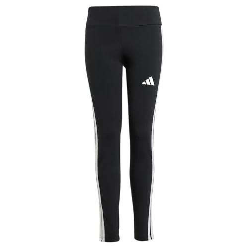 Offre limitee: Adidas Mädchen Essentials 3 Stripes Leggings, Black/White, 9-10 Years de 25.00 EUR a 16.62 EUR (economie 34%)