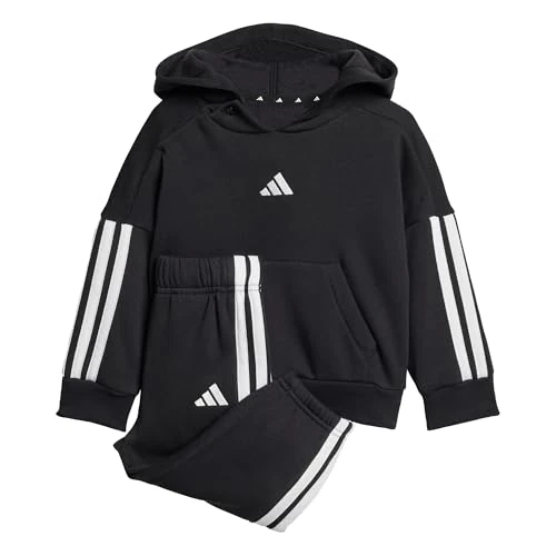 Offre limitée : adidas Mixte bébé Essentials Hooded Jogger Track Suit, black/white, 6-9 Months de 31.95 € à 31.95 € (0.00% de remise)