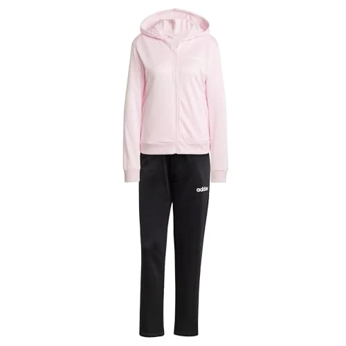 Offre limitee: adidas Femme ESSENTIALS LINEAR TRACKSUIT, Clear Pink, S de 75.00 EUR a 43.50 EUR (economie 42%)