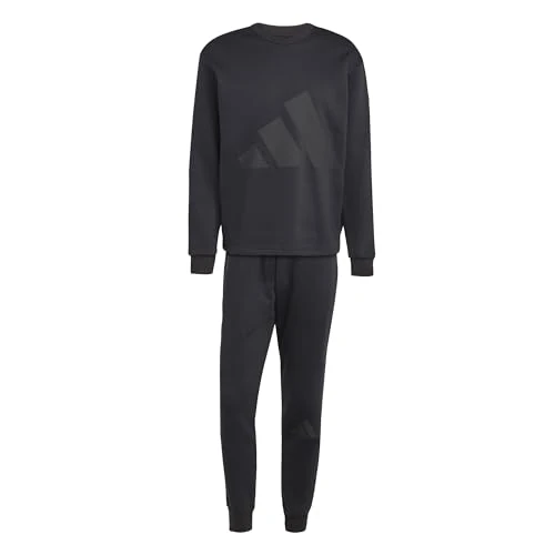 adidas Mężczyźni BIG LOGO FLEECE COLORBLOCK TRACKSUITS, black, XL Tall