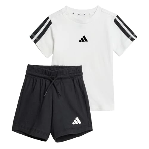 Offerta a tempo: adidas Unisex - Bimbi 0-24 Essentials Set Track Suit, white/black, 2-3 Years - 0.00% da 29.43 € a 29.43 €