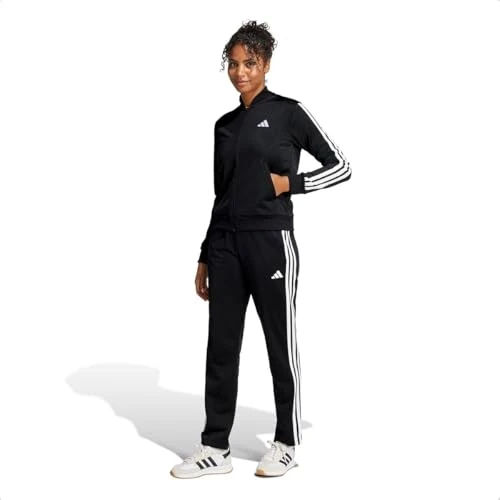 Offerta a tempo: adidas Donna ESSENTIALS 3-STRIPES TRACKSUIT, Black — 37% da 70,00 € a 43,99 €