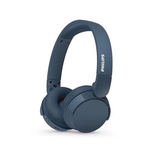 Beperkte aanbieding: PHILIPS TAH4209BL Lightweight On Ear draadloze Bluetooth Headphones met Passive Noise Isolation - 55 uur afspeeltijd, natuurlijk geluid, heldere gesprekken, Dynamic Bass, 2 uur USB-laden - Blauw van 39.49 EUR naar 28.37 EUR (besparing 28%)