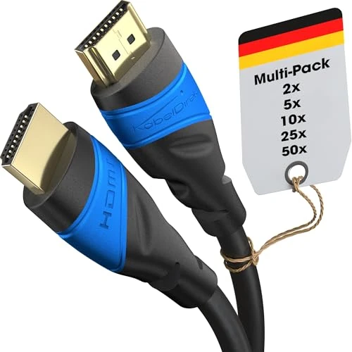Limited-time offer: KabelDirekt – 8K / 4K HDMI Cable – 2x 0.25m & More HDMI Cables (0.15m–22.5m) – German-Engineered HDMI Lead – Supports 10K/8K@60Hz/4K@120Hz – HDMI Cable for HDTV, PC, PS5, Xbox, Switch from 7.39 GBP to 7.39 GBP (save 0%)