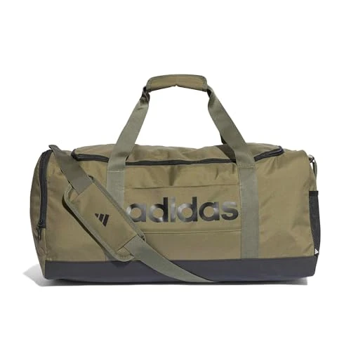 Offre limitée : adidas Unisex Essentials Linear Duffel Bag, Olive strata/Black, M de 35.00 EUR à 15.99 EUR (remise 54%)