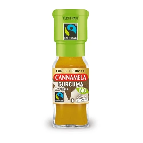 Offerta a tempo: Cannamela – Fairtrade BIO, Curcuma macinata, Confezione da 18g. Ideale per carni bianche, zuppe, risotti, vellutate, pesce, formaggi spalmabili, yogurt e insalate - 0.00% da 2.49 € a 2.49 €