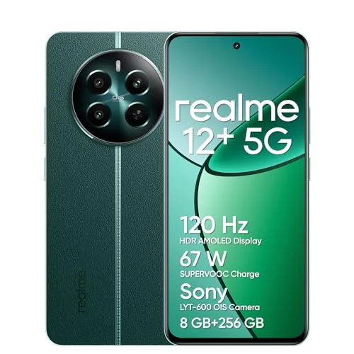Offerta a tempo: realme 12+ 5G Smartphone 8+256 GB con NFC, Sony LYT-600 OIS — 5% da 189,00 € a 179,50 €