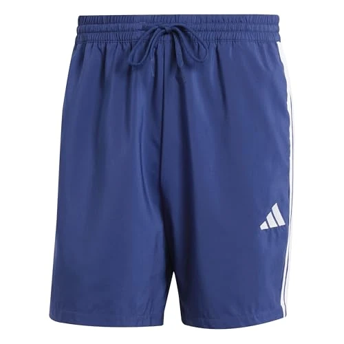 adidas Mężczyźni ESSENTIAL THREE STRIPES CHELSEA SHORT, dark blue/white, L